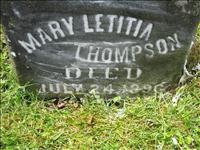 Thompson, Mary Letitia